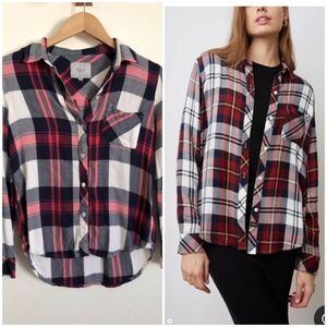 Rails hunter plaid button down shirt size x-small